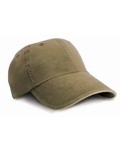 Ansicht 2 – Washed Fine Line Cotton Cap With Sandwich Peak (RH54)