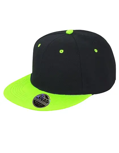 Ansicht 2 – Bronx Original Flat Peak Snapback Dual Colour Cap (RH82)