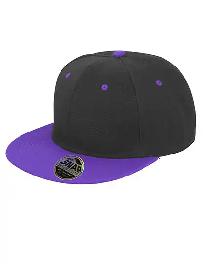 Ansicht 3 – Bronx Original Flat Peak Snapback Dual Colour Cap (RH82)