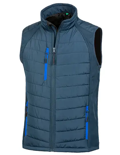 Ansicht 1 – Recycled Compass Padded Softshell Gilet (RT238)