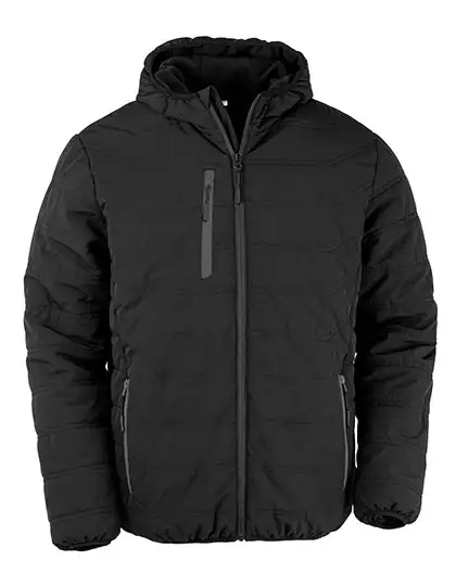 Ansicht 6 – Recycled Black Compass Padded Winter Jacket (RT240)