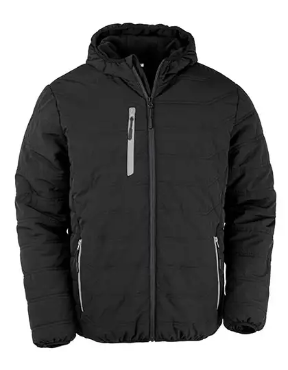 Ansicht 5 – Recycled Black Compass Padded Winter Jacket (RT240)