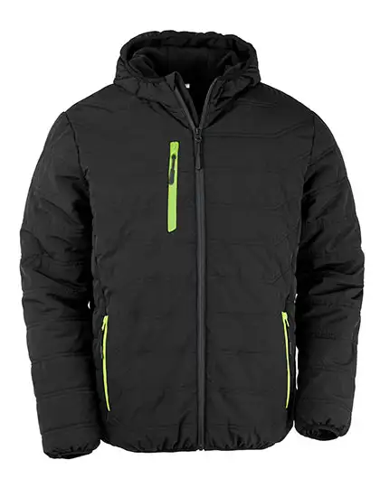 Ansicht 1 – Recycled Black Compass Padded Winter Jacket (RT240)