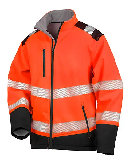 Ansicht 1 – Printable Ripstop Safety Softshell Jacket (RT476)