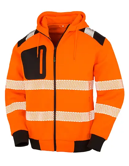 Ansicht 1 – Recycled Zipped Safety Hoody (RT503)