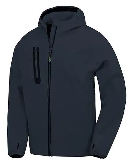 Ansicht 1 – 3-Layer Recycled Printable Hooded Casual Softshell Jacket (RT909)