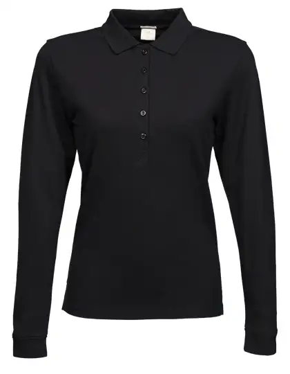Ansicht 2 – Women´s Luxury Stretch Long Sleeve Polo (TJ146)