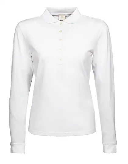 Ansicht 3 – Women´s Luxury Stretch Long Sleeve Polo (TJ146)