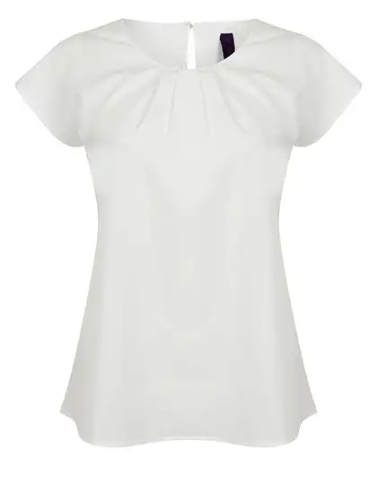 Ansicht 2 – Ladies´ Pleat Front Short Sleeve Blouse (W597)