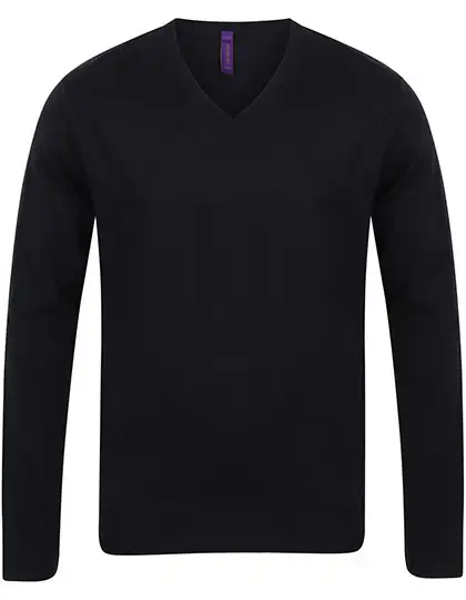 Ansicht 2 – Men´s Lightweight V-Neck Jumper (W720)