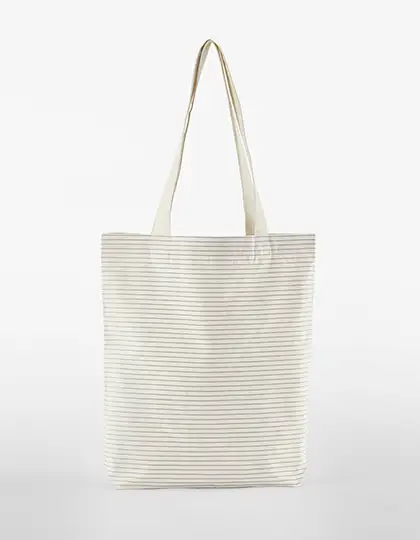 Ansicht 1 – Striped Organic Cotton Bag (WM251)