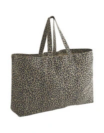 Ansicht 1 – Leopard Print Canvas Oversized Tote Bag (WM336)