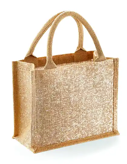 Ansicht 1 – Shimmer Jute Mini Gift Bag (WM431)
