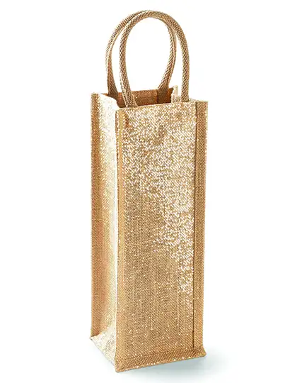Ansicht 1 – Shimmer Jute Bottle Bag (WM433)