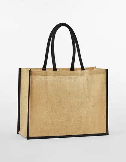 Ansicht 3 – Natural Starched Jute Classic Shopper (WM470)