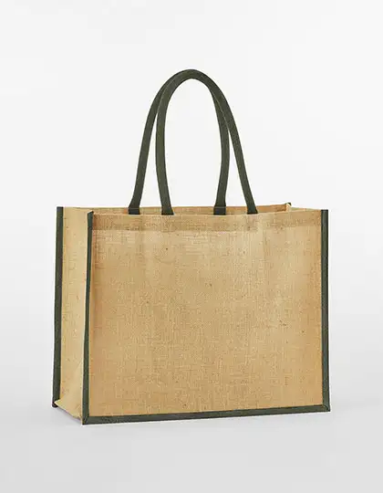 Ansicht 5 – Natural Starched Jute Classic Shopper (WM470)