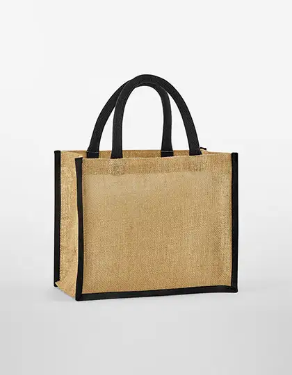 Ansicht 3 – Natural Starched Jute Midi Bag (WM473)