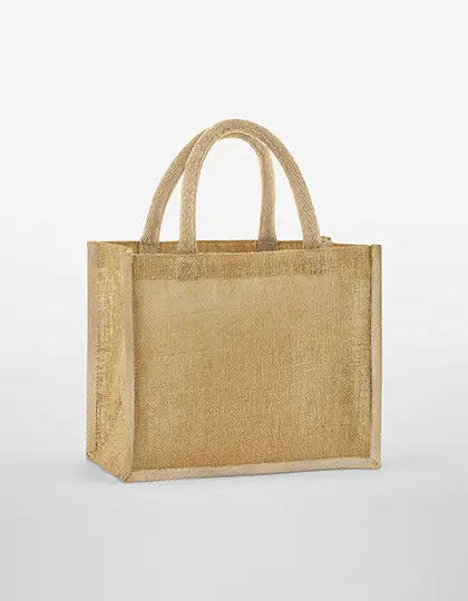 Ansicht 2 – Natural Starched Jute Midi Bag (WM473)