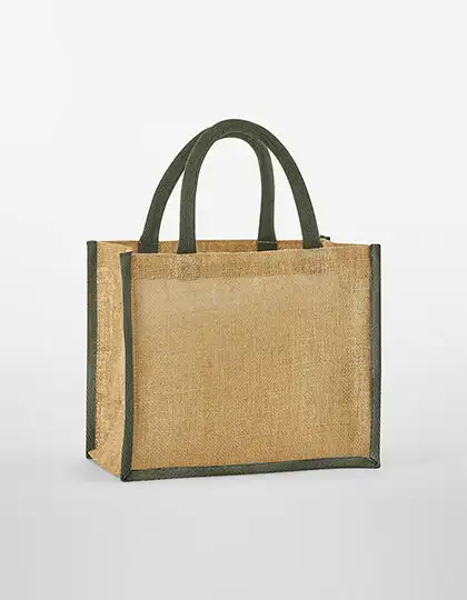 Ansicht 5 – Natural Starched Jute Midi Bag (WM473)