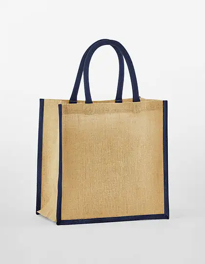 Ansicht 3 – Natural Starched Jute Mini Gift Bag (WM477)