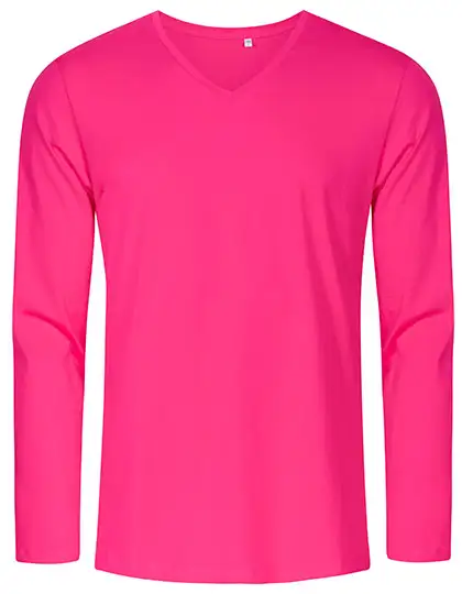 Ansicht 3 – Men´s V-Neck T-Shirt Long Sleeve (XO1460)