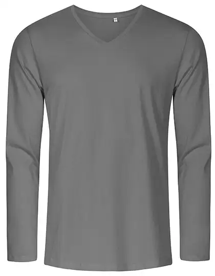Ansicht 4 – Men´s V-Neck T-Shirt Long Sleeve (XO1460)