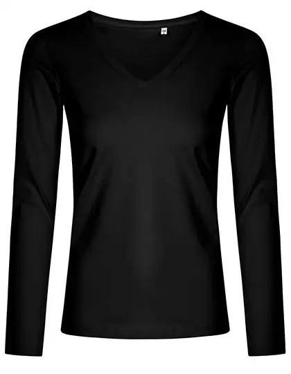 Ansicht 6 – Women´s V-Neck T-Shirt Long Sleeve (XO1560)