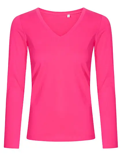 Ansicht 3 – Women´s V-Neck T-Shirt Long Sleeve (XO1560)