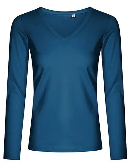 Ansicht 5 – Women´s V-Neck T-Shirt Long Sleeve (XO1560)