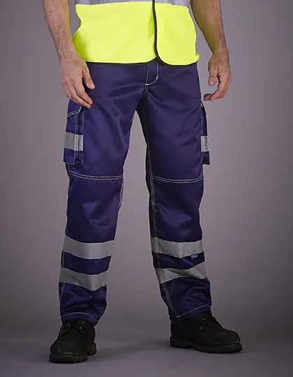 Ansicht 2 – Hi-Vis Cargo Trousers With Knee Pad Pockets (YK018T)