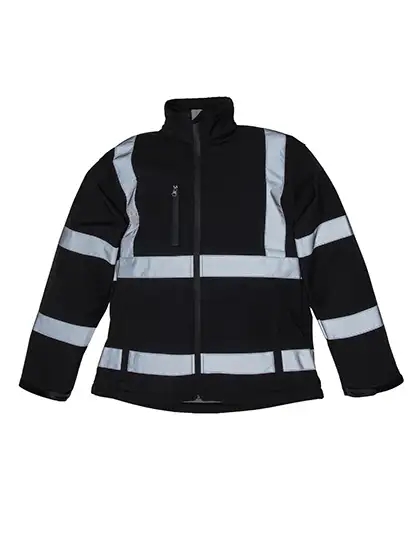 Ansicht 2 – Hi-Vis 2 Bands & Braces Softshell Jacket (YK09)