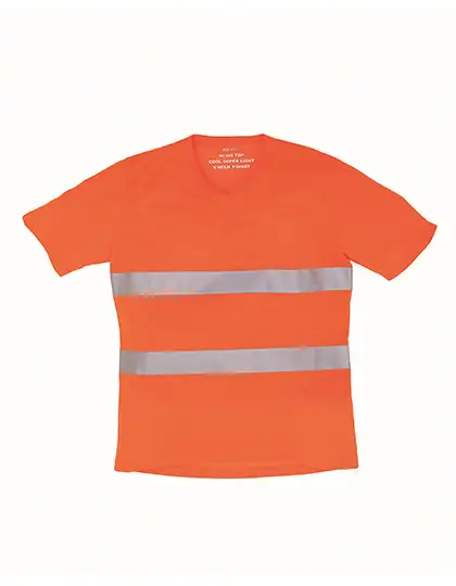 Ansicht 1 – Hi-Vis Top Cool Super Light V-Neck T-Shirt (YK910)