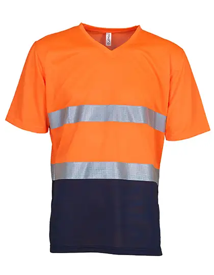 Ansicht 2 – Hi-Vis Top Cool Super Light V-Neck T-Shirt (YK910)