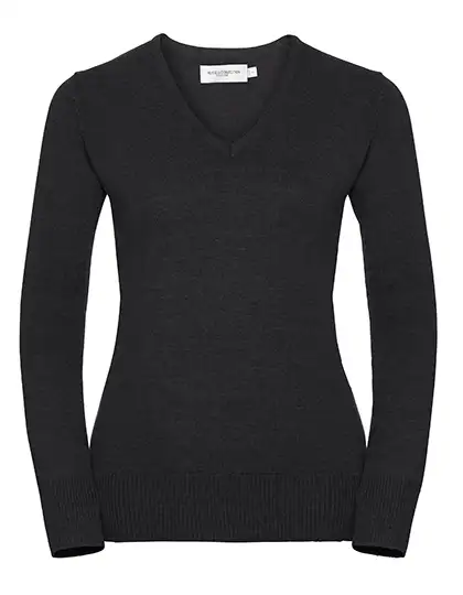 Ansicht 1 – Ladies´ V-Neck Knitted Pullover (Z710F)