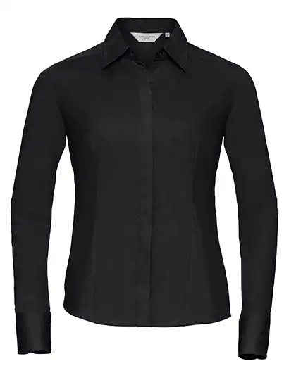 Ansicht 1 – Ladies´ L/S Poly-Cotton Easy Care Fitted Poplin Shirt (Z924F)