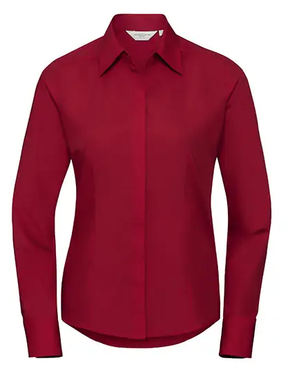 Ansicht 4 – Ladies´ L/S Poly-Cotton Easy Care Fitted Poplin Shirt (Z924F)