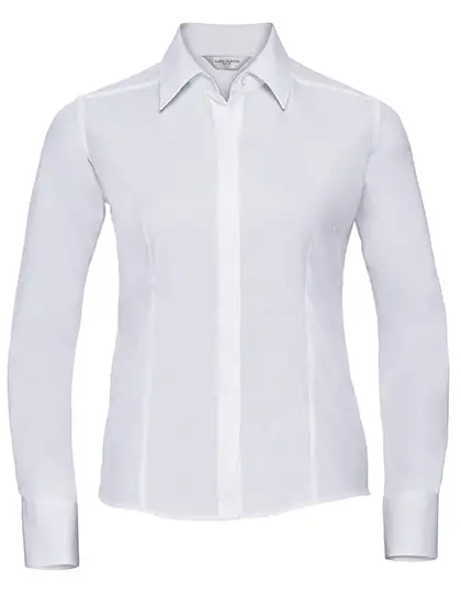 Ansicht 6 – Ladies´ L/S Poly-Cotton Easy Care Fitted Poplin Shirt (Z924F)