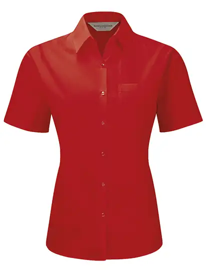 Ansicht 7 – Ladies´ Short Sleeve Poly-Cotton Easy Care Poplin Shirt (Z935F)