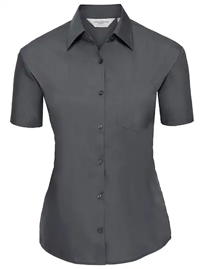 Ansicht 5 – Ladies´ Short Sleeve Poly-Cotton Easy Care Poplin Shirt (Z935F)