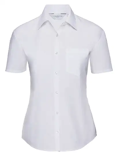 Ansicht 4 – Ladies´ Short Sleeve Poly-Cotton Easy Care Poplin Shirt (Z935F)