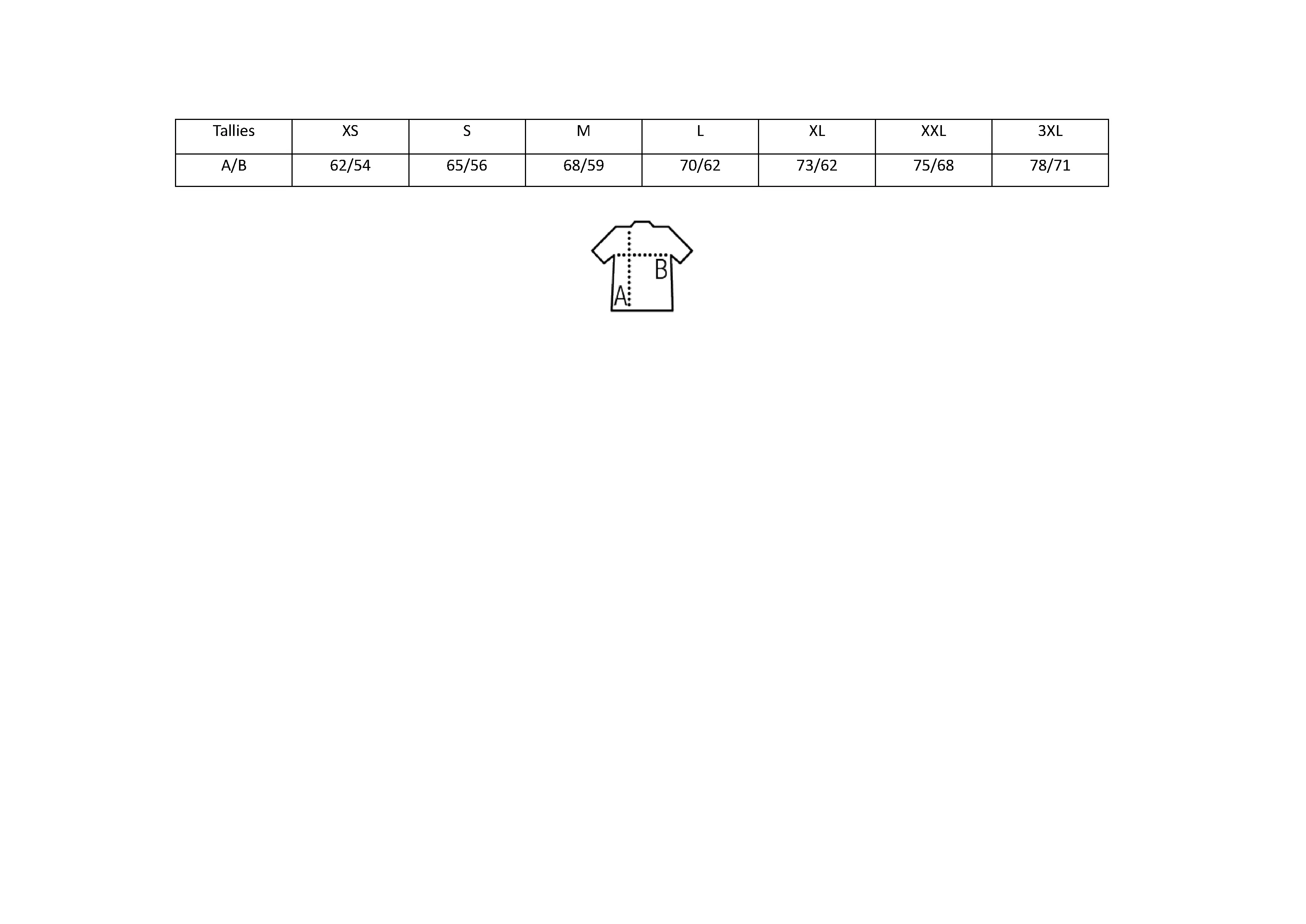 Größentabelle für Unisex Oversized T-Shirt Legacy – L03996