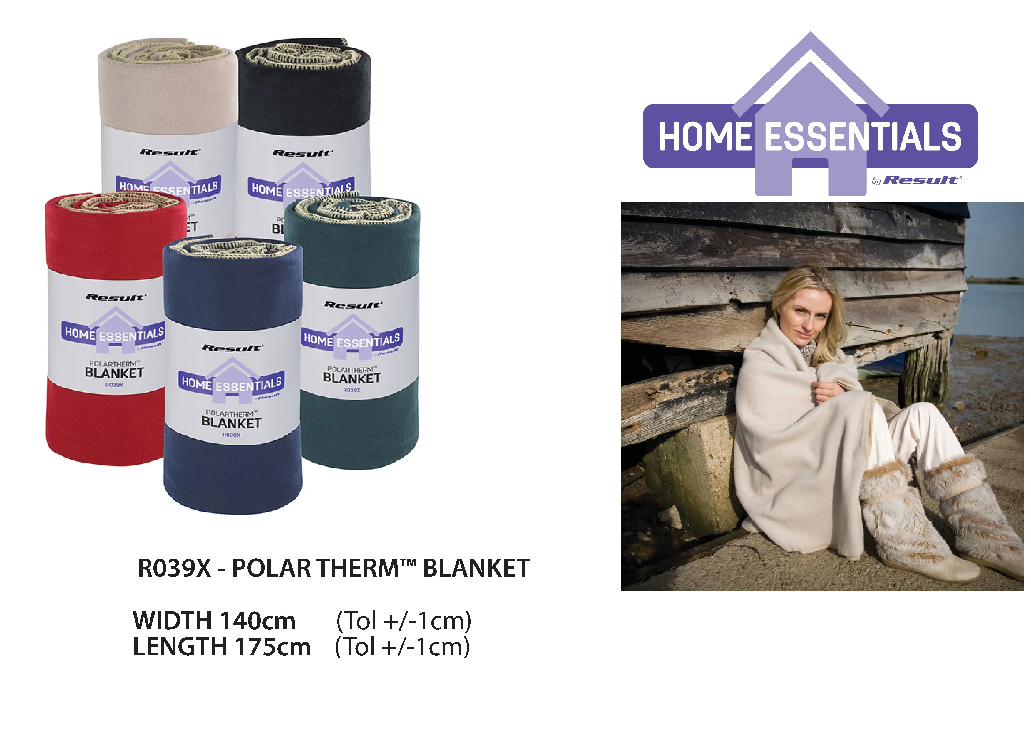 Größentabelle für Polartherm™ Blanket – RT39