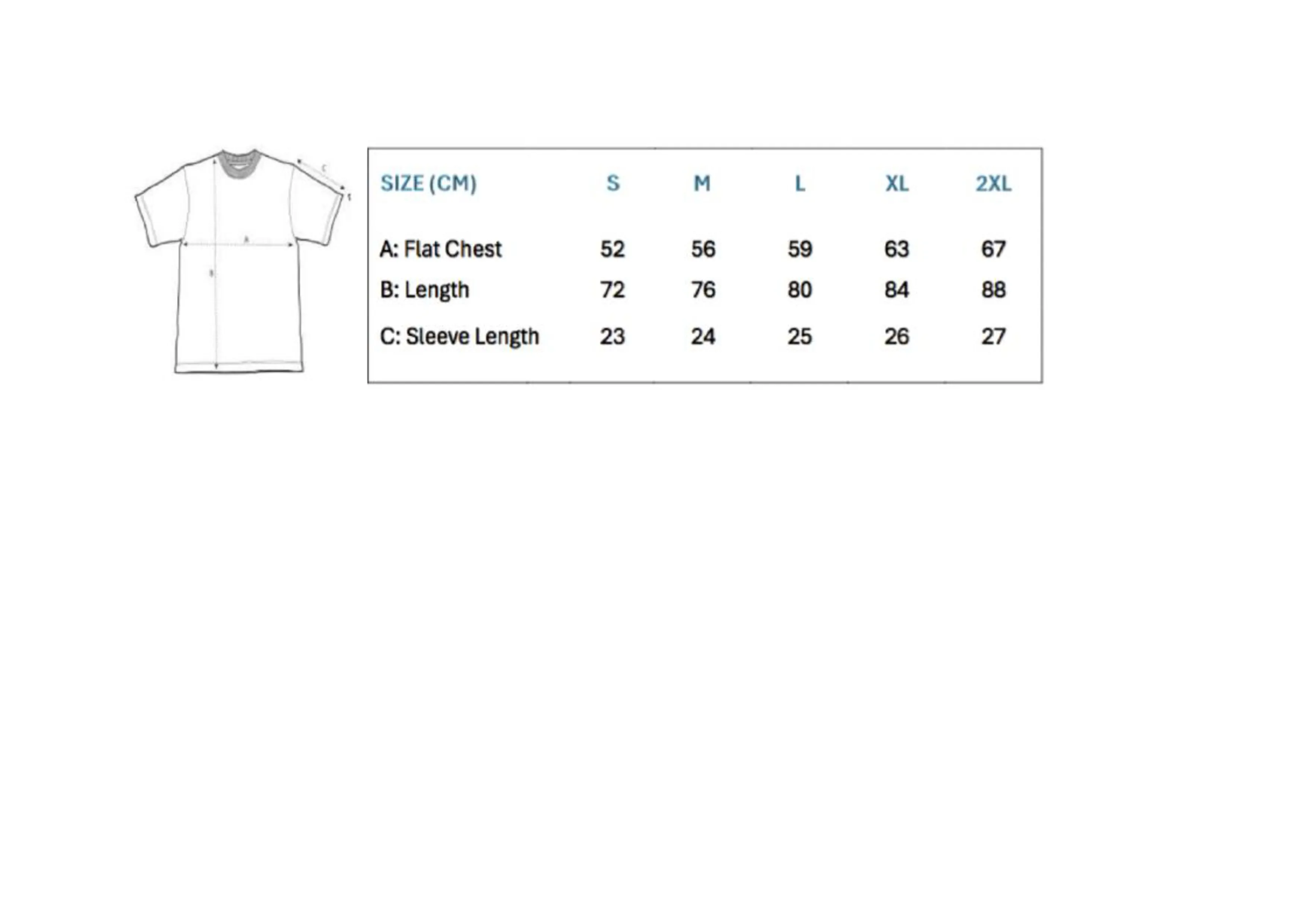 Größentabelle für Unisex Organic Cotton Relaxed Fit T-Shirt – SW391